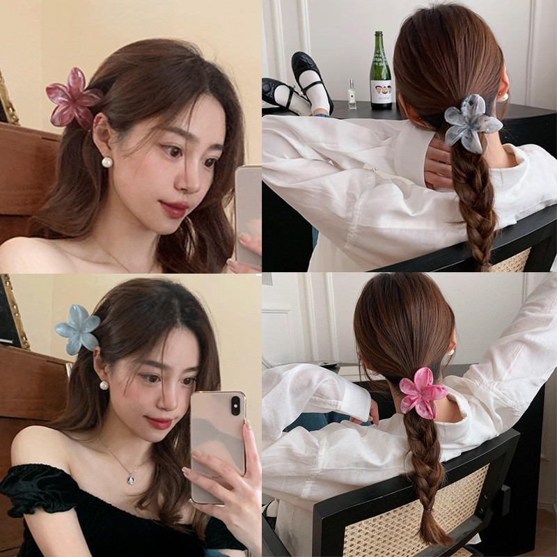 ใหม่ฤดูหนาวไล่โทนสีลีลาวดีดอกไม้กิ๊บจับคลิป Barrettes อุปกรณ์เสริม