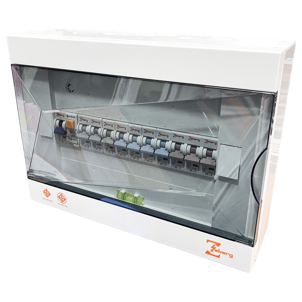 Zeberg ตู้คอนซูมเมอร์ 10 ช่อง RCBO เมนกันดูด 2P 63A รุ่น ZXR10
