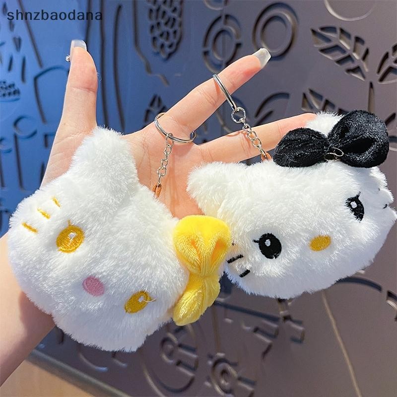 [SHNZAA] Kawaii Hello Kitty พวงกุญแจน่ารัก Sanrio การ์ตูนตุ๊กตายัดไส้นุ่มกระเป๋าพวงกุญแจจี้ผู้หญิงของขวัญวันเกิดผู้หญิง FSSG