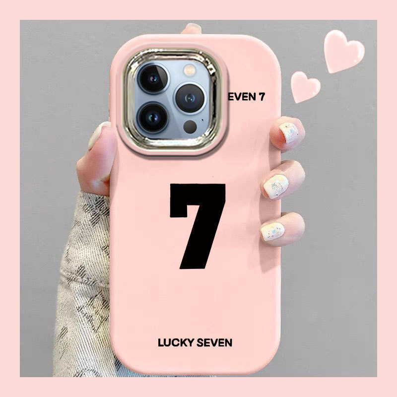 Lucky Number 7 เหมาะสําหรับ iPhone 15 เคสโทรศัพท์ iPhone131214ProMax/7G8PXR พิเออร์อ้วน x Soft J7KB