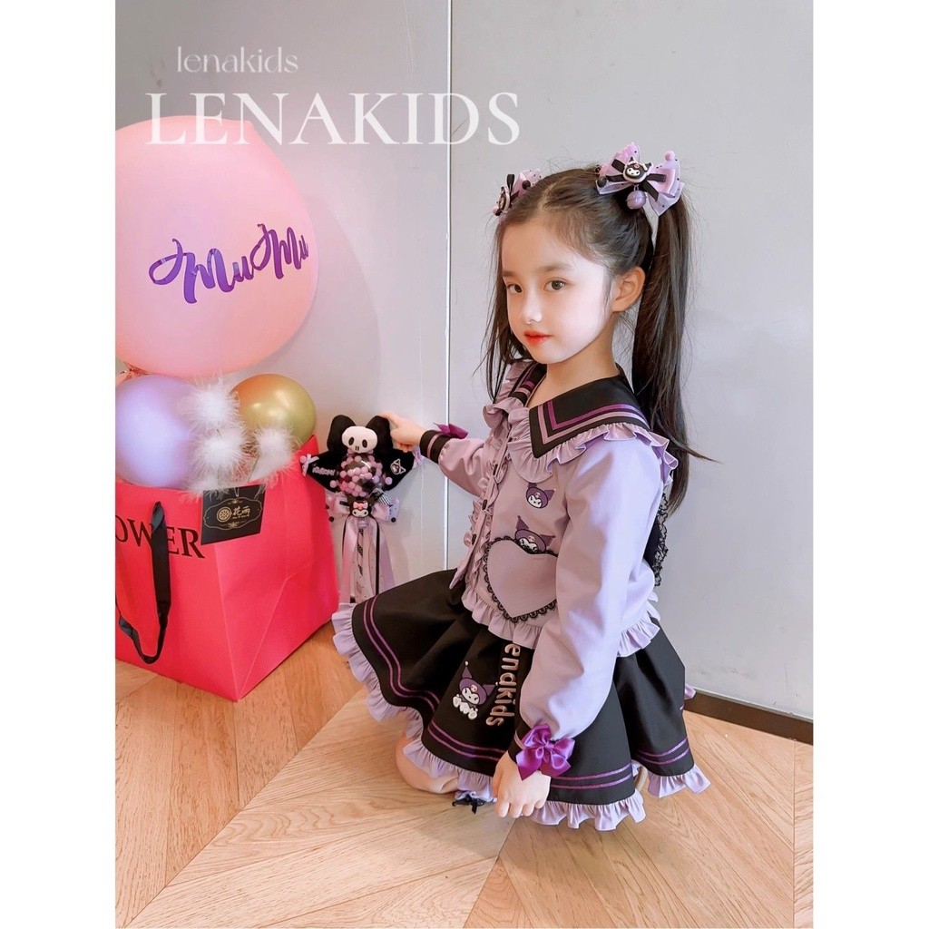 สาวฤดูใบไม้ร่วงเสื้อผ้า คุโรมิ ชุดสไตล์ใหม่เด็กแจ็คเก็ตอารมณ์ฤดูใบไม้ผลิฤดูใบไม้ร่วง เจเค เสื้อผ้าเด็กกระโปรง