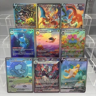 DIY PTCG คอลเลกชันการ์ด Charizard Blastoise Venusaur ex Giratina Self Made การ์ดเดี่ยวเกมคลาสสิกอะนิเมะการ์ดของเล่น