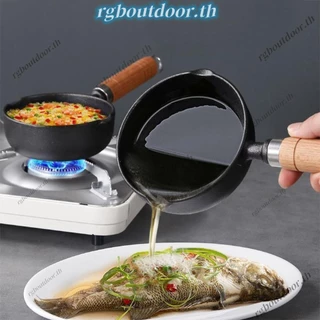 🍲กระทะเหล็กหล่อมินิ 13 ซม. กระทะทำไข่เจียวไม่ติด หม้อซุป ใช้ได้กับเตาแม่เหล็กไฟฟ้า กระทะทอด