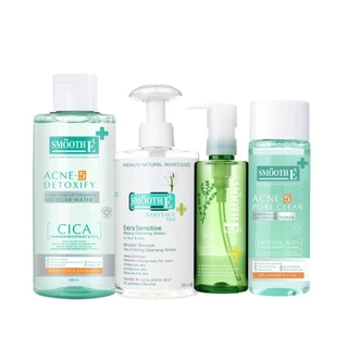 Smooth E Cleasing Collection​ ลดสิว ผิวแพ้ง่าย ทำความสะอาดล้ำลึก