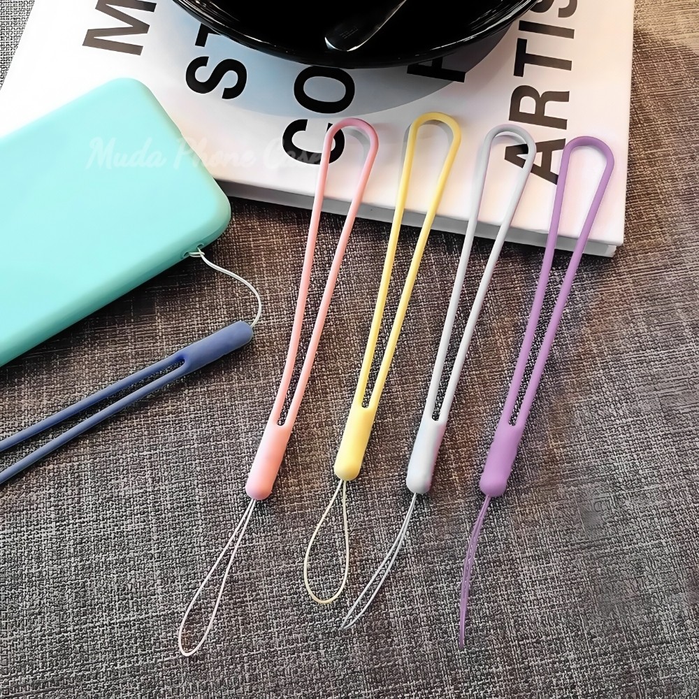 ซิลิโคน Lanyards ป้องกันการลื่นไถล กันน้ำ ไม่หักง่าย หลายสี อุปกรณ์เสริมสำหรับโทรศัพท์ เหมาะสำหรับกรณีโทรศัพท์ทั้งหมด - รูปที่ 2