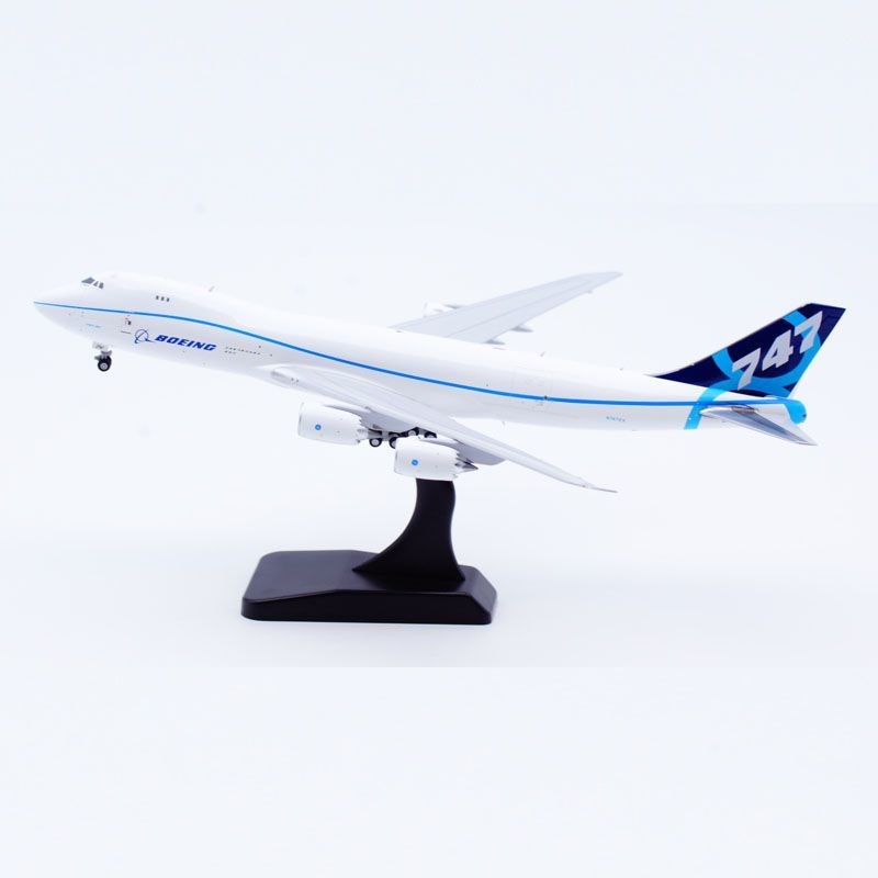 JC Wings 1: 400 โบอิ้งโรงงานเดิมเคลือบ B747-8F N747EX เครื่องบินโลหะผสมของสะสม