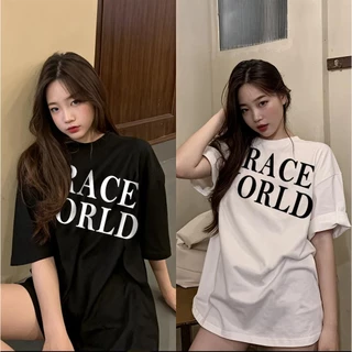 UT shop เสื้อยืด Oversize เสื้อ "GRACE WORLD" t shirt cotton100%คอกลม เสื้อยืดผ้าฝ้าย โคตรนุ่ม แฟชั่น แขนสั้น 2025