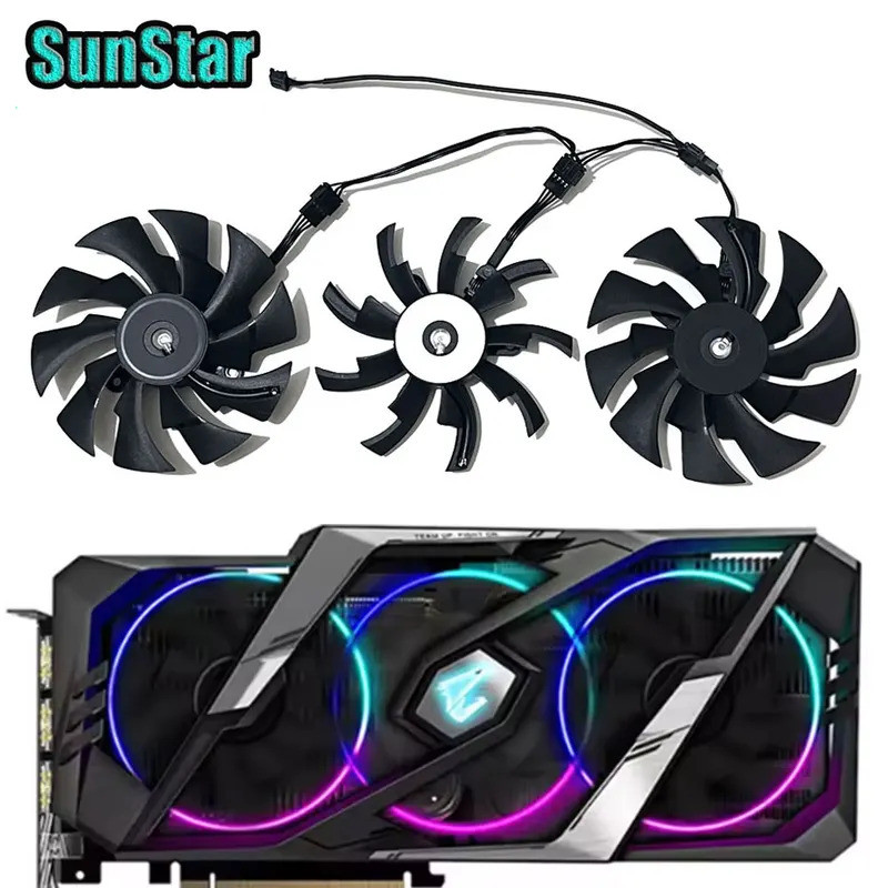 ใหม่ 95 มม.PLD10015B12H 0.55A RTX 2070 2080 GPU พัดลมระบายความร้อน,สําหรับ GIGABYTE Aorus RTX 2060 S