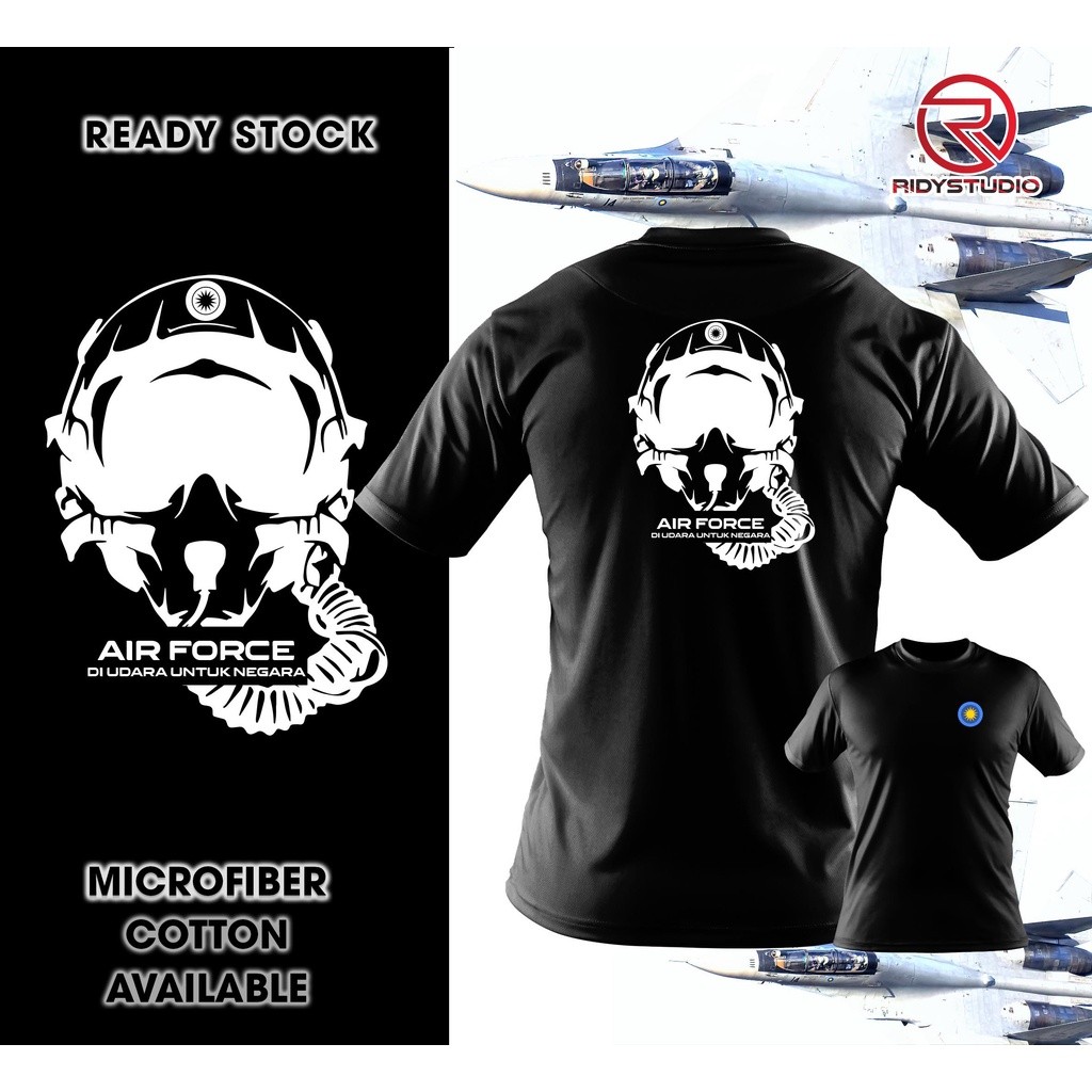 เสื้อยืดยูนิเซ็กซ์สำหรับเครื่องบินรบเจ็ท Sukhoi Su-30MKM ของกองทัพอากาศมาเลเซีย