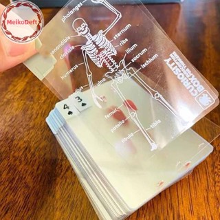 MeikoDeft Human Anatomy เล่นไพ่ Body Deck ตลกโปร่งใส Human A…