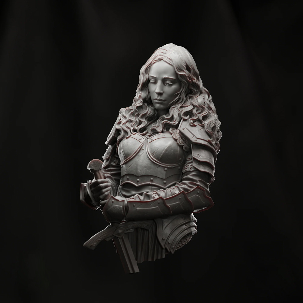 หน้าอกโมเดลเรซิ่น 1/10 LAURA SHERIDAN: Total War, GK, ธีมประวัติศาสตร์, ชุดประกอบและไม่ได้ทาสี