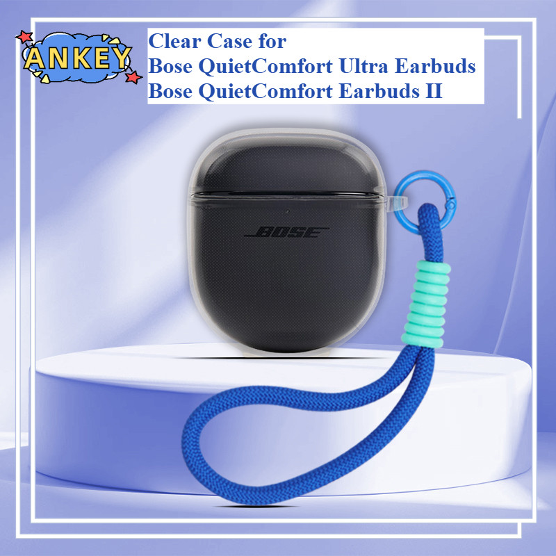 for Bose QuietComfort Ultra Earbuds Case Protective Transparent Clear TPU Covers Bluetooth Earphone Shell Portable