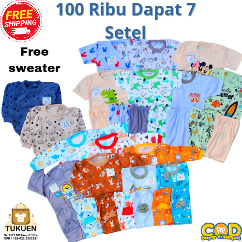 DELI STORE แถมฟรีเสื้อกันหนาวบรรจุ 100K รับ 7 ชุดสําหรับเด็ก 3-15 เดือน