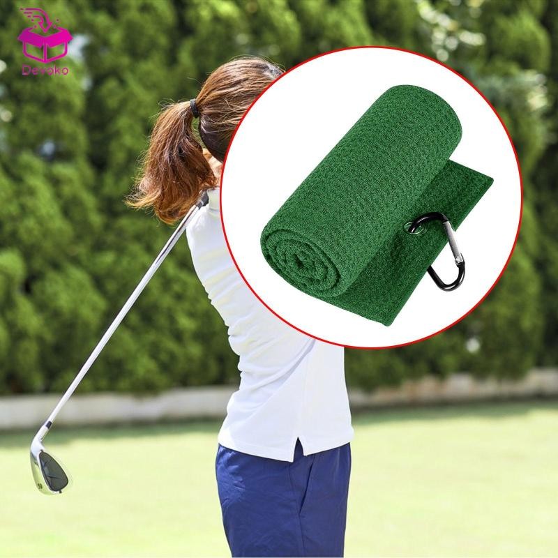 ผ้าขนหนูกอล์ฟพร้อมคลิป สำหรับทำความสะอาดลูกและไม้กอล์ฟ ออกแบบมาสำหรับผู้หลงใหลในเกมกอล์ฟ - รูปที่ 5