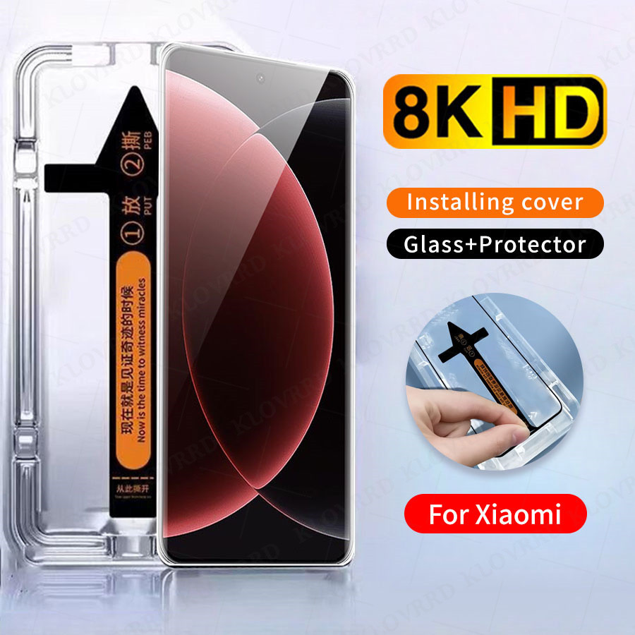 ฟิล์มกระจกเต็มจอ ติดง่าย PVT รุ่น สำหรับ Xiaomi 15 Ultra 14 13 12 11 14T 13T 12T 11T 10T Pro Redmi Note 14 Pro + 13 12 11 10 9 8 Pro 14C 13 13C 12 12C 10 10A 10C 9A 9C 9T A3 A2 Poco X7 Pro X6 X5 X4 X3 F6 Pro F5 F3 F2 M6 M5 M4 M3 Pro