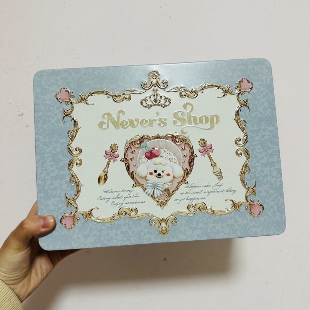 Flower Know Naiwa Shop allin Gift Box Storage Box Tinplate Box Cookie Dry Box High-value Cute ins