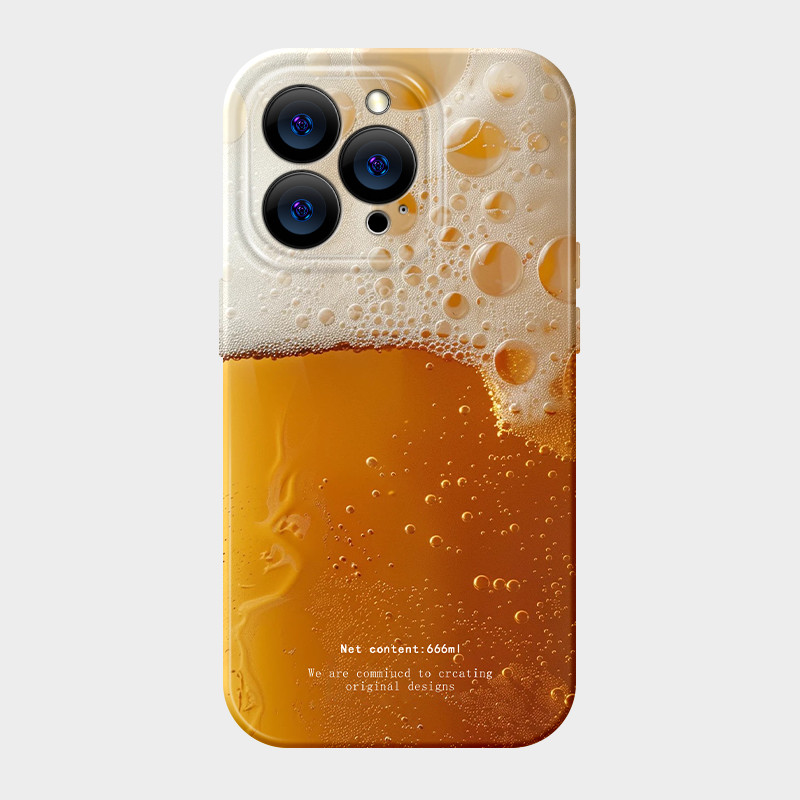 Ins Ice Cube เบียร์ทุกวัน Hard Case เหมาะสําหรับ iPhone 16PROMAX 15 14 13 12 11 PROMAX โทรศัพท์มือถือป้องกันกรณี 7/8PLUS Shock-Resistant 16 15 14 13 12 11 PRO Dirt-Resistant XSMAX XR รวมทุกอย่าง
