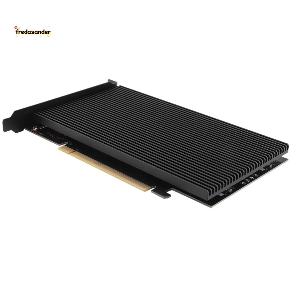 การ์ดอะแดปเตอร์ M.2 NVMe เป็น PCIe 4.0 X16 รองรับ 4 NVMe M.2 2280 รองรับ Bifurcation