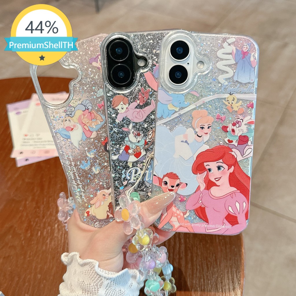 เคสโทรศัพท์ลายเจ้าหญิงดิสนีย์ สำหรับ iPhone 11-16 x xr xsmax 7 8plus Samsung A22 A54 -A06 RLDP2332CYK2333