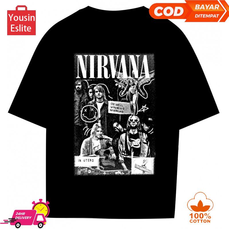 Yousin Eslite EVERYDAY เสื้อยืด NIRVANA SMILE ANGEL RUBHK115