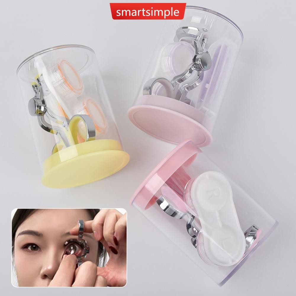 SMARTSIMPLE สวมใส่คอนแทคเลนส์ถอดอุปกรณ์ช่วย Enlarging Eye คลิปเครื่องมือคอนแทคเลนส์สวมใส่ Aid A9L5