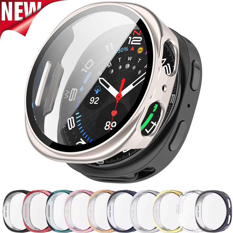 ป้องกันหน้าจอสําหรับ Samsung Galaxy watch 8 40 มม./44 มม.กรณี PC ฝาครอบ All-Around ป้องกันกันชนอุปกรณ์เสริม