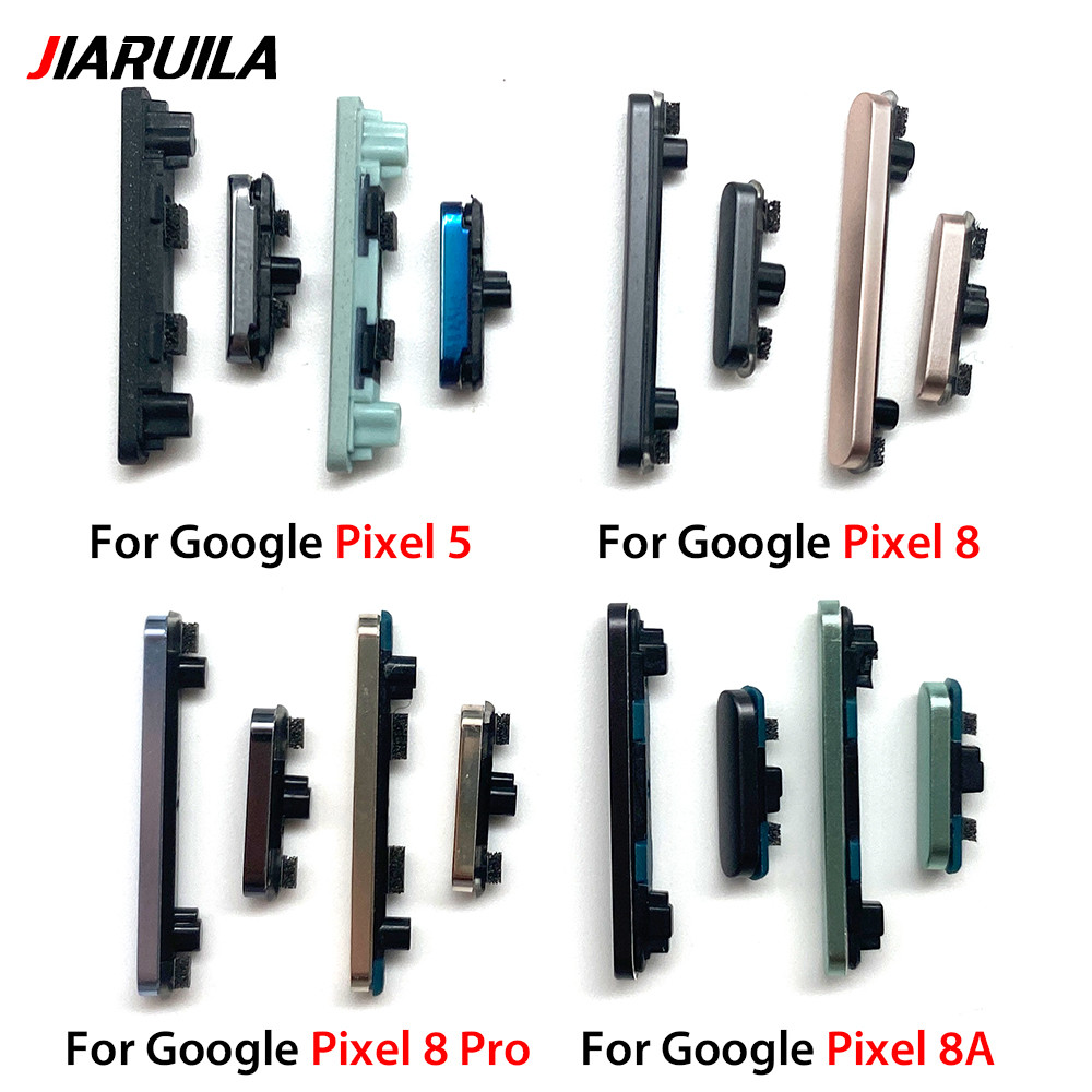 สําหรับ Google Pixel 5 Pro 8 Pro 8A สวิทช์เปิดปิดปุ่มปรับระดับเสียง Flex Cable อะไหล่ทดแทน