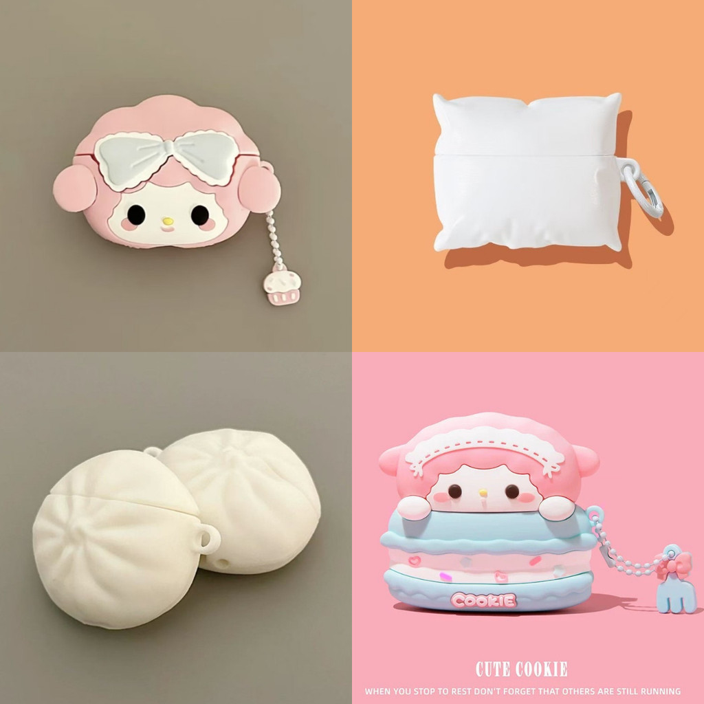 สําหรับ GOOJODOQ J201 J206 เคส Case เคสหูฟังบุคลิกภาพ bun retro โทรศัพท์ชุดหูฟัง