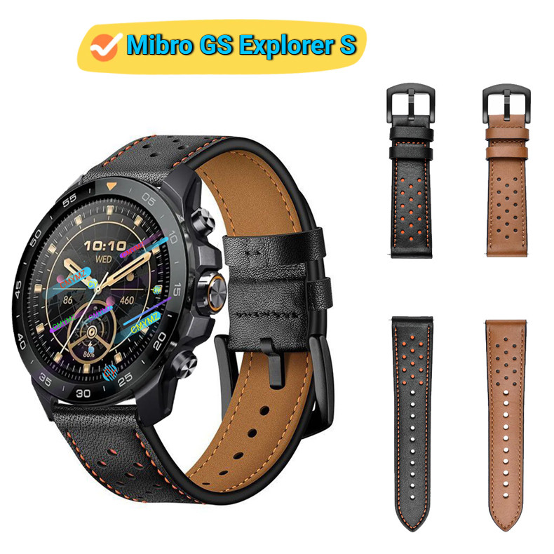 Mibro GS Explorer S strap สายหนัง Mibro watch GS Explorer S strap สายรัดข้อมือกีฬา