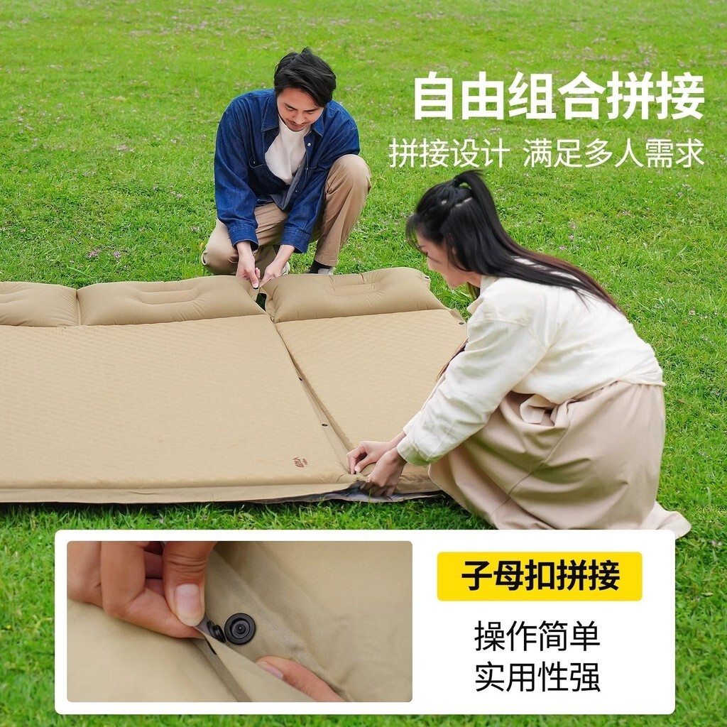 ที่นอนลม Queen Comfort Blow up ที่นอน Queen พร้อมปั๊มแบบชาร์จไฟได้ที่นอนเป่าลมสําหรับ Home Guest Cam