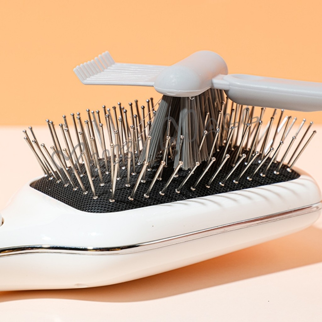 Yuki 1 ชิ้น  แปรงทำความสะอาดหวี เรียบง่าย สําหรับทําความสะอาดหวีของคุณ Comb cleaning brush - รูปที่ 4