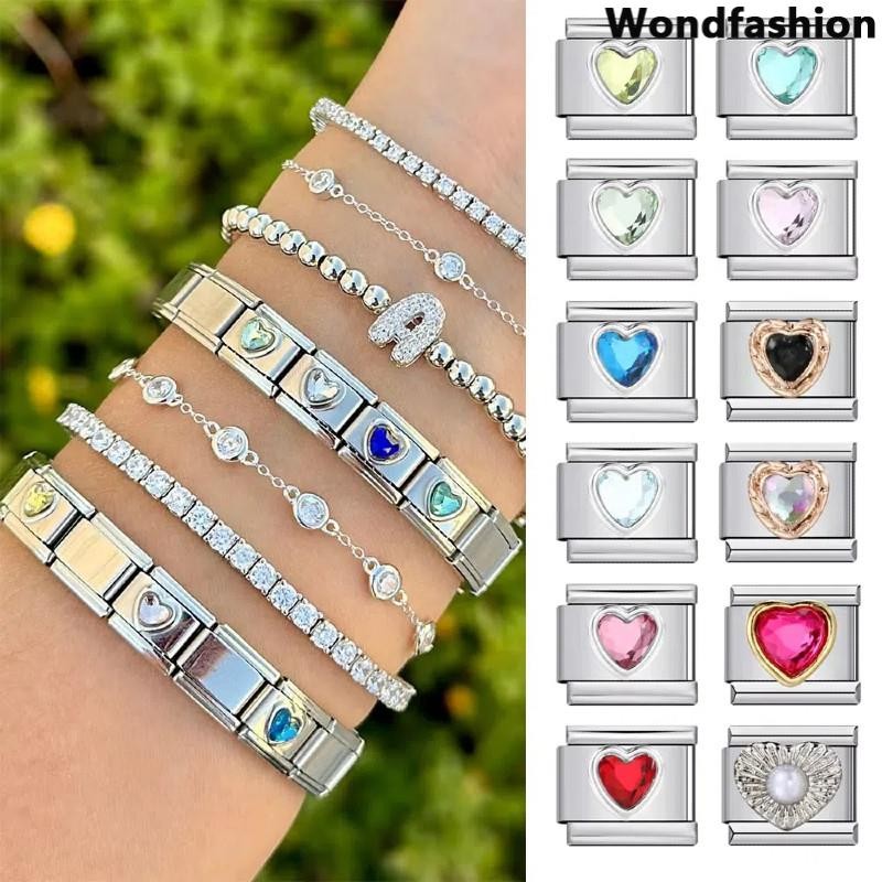 สร้อยข้อมือสแตนเลส LOVE HEART SERIES สไตล์อิตาเลียน charm แบบ retro เพิ่มบุคลิกภาพให้คุณ