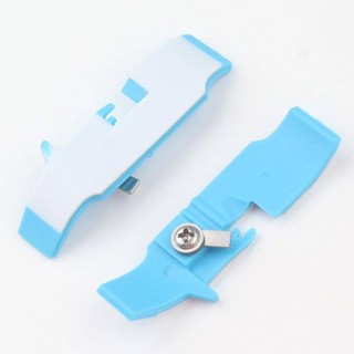 ตีนผีพลาสติกจักรโพ้ง 4 เส้น(พื้นพลาสติก 3mmสีฟ้า)