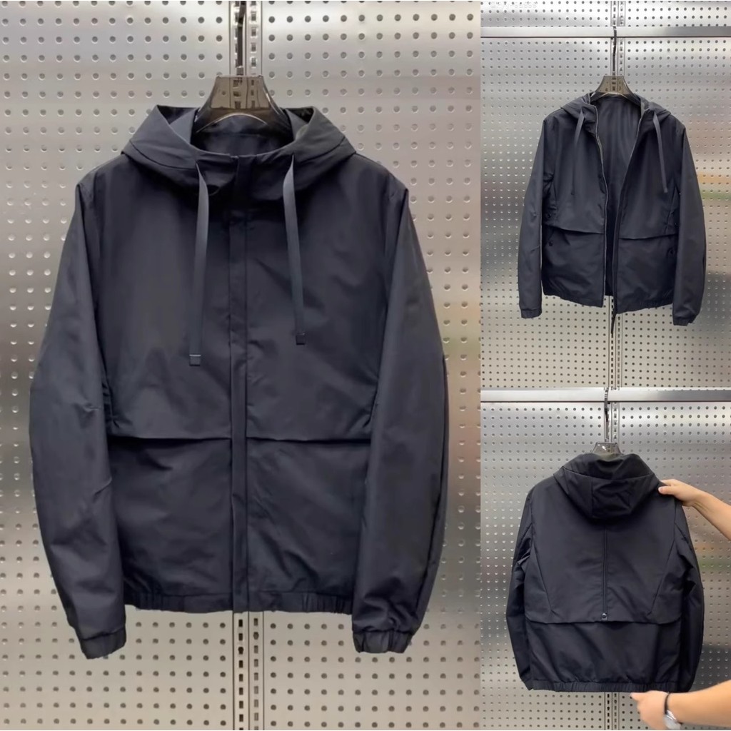 เสื้อแจ็คเก็ตทรงหลวม สำหรับฤดูใบไม้ผลิและฤดูใบไม้ร่วง ผู้ชาย แบบ edgy-chic ตามแฟชั่น พร้อมกระเป๋าพิเศษ