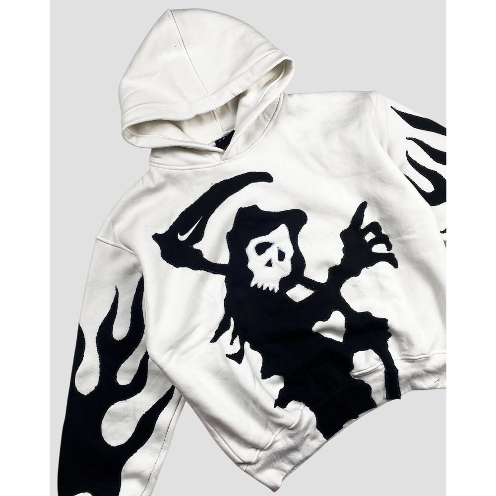 ฮู้ดี้สไตล์เรโทรปังค์สำหรับผู้หญิง ทรงหลวม สไตล์ยุค Y2K ทันสมัย - รูปที่ 2