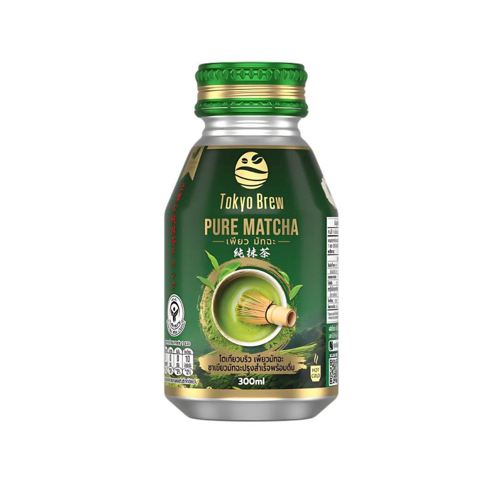 [1 แถม 1 คละได้] โตเกียวบริว เพียวมัทฉะ 300มล. Tokyo Brew Pure Matcha 300ml.