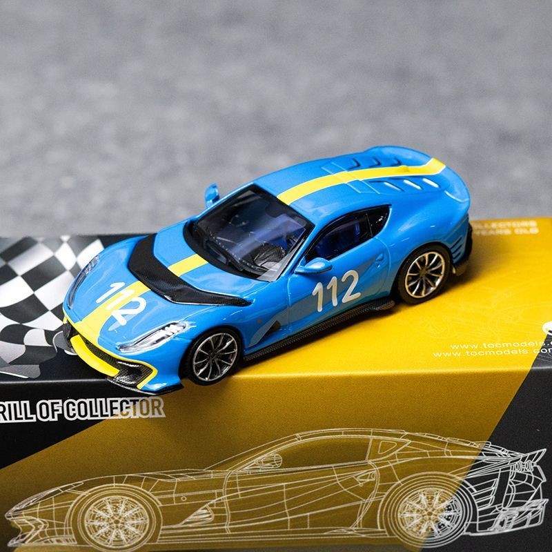 TOC 1: 64 Ferrari 812C จําลองรถคอลเลกชันเครื่องประดับ