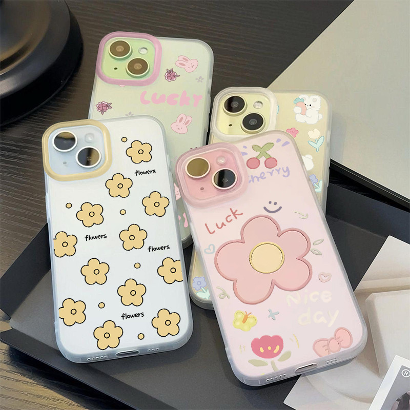 POPPA🔥น่ารักลูกแมวลูกสุนัขเข้ากันได้เคสไอโฟน 11 16 Pro Max 14 12 13 Pro Max XS XR X Max 7 15 14 8 Plus การ์ตูนช้างหมีเคส
