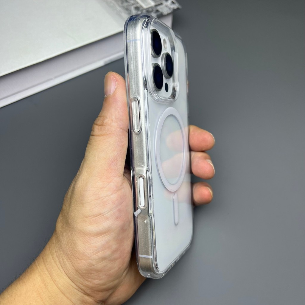 Defender ความหนาโปร่งใส Hard เคสโทรศัพท์กันกระแทกสําหรับ IPhone 17 16 15 14 13 Pro Max Plus 17 Air 17 Promax โทรศัพท์มือถือแม่เหล็กปลอกใหม่ 16PRO ฝาครอบ