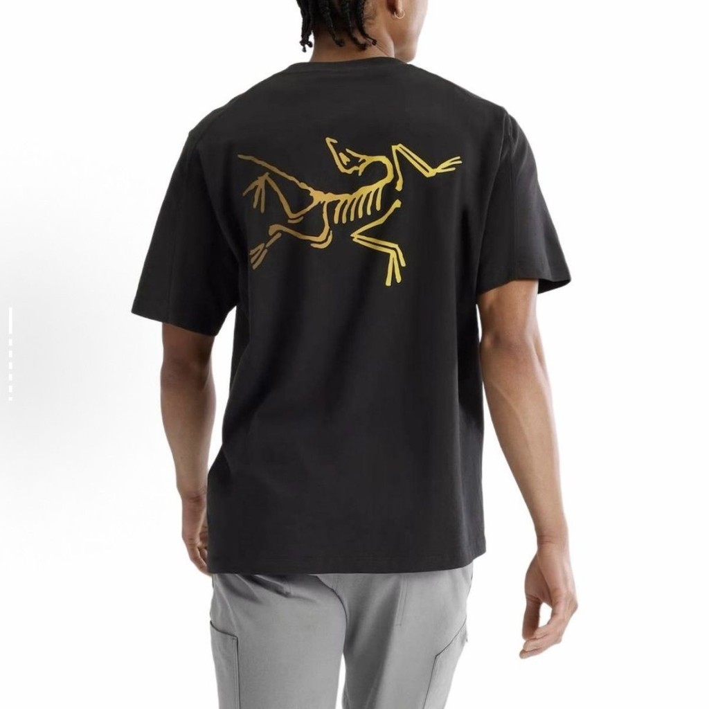 เสื้อยืดแขนสั้น คอเต่า จากฝ้ายbreathable แบบพิมพ์ทันสมัย X000008464