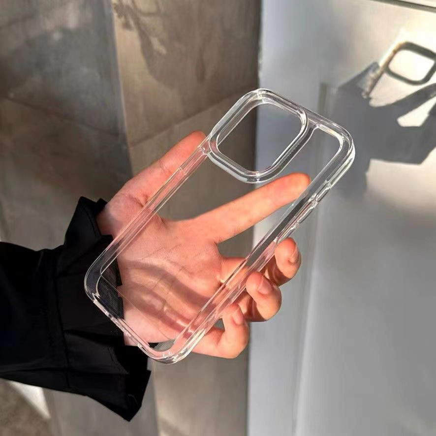ขายร้อน 2025 สไตล์ใหม่ High-End Space Shell Simple Apple 16 เคสโทรศัพท์ 15Promax โปร่งใส 13 มูลค่าสู