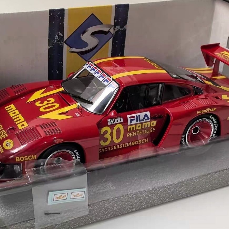SOLIDO 1/18 Porsche 935 1981 #30 รถโลหะผสมรุ่น LE MANS