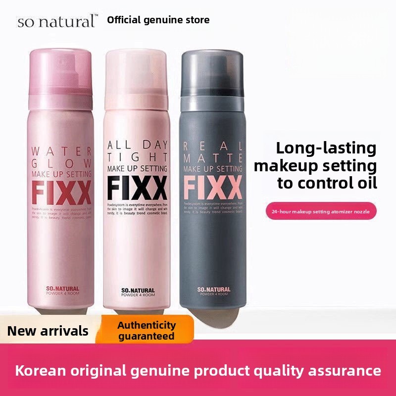 FIXX กันน้ําและกันเหงื่อ Setting Spray Hydrating Product Matte ติดทนนาน ความชื้นและควบคุมความมัน Set