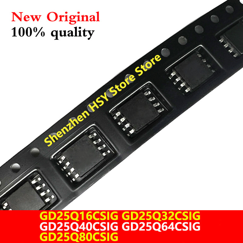 (10 ชิ้น) 100% ใหม่ GD25Q16CSIG GD25Q32CSIG GD25Q40CSIG GD25Q64CSIG GD25Q80CSIG 25Q16CSIG 25Q32CSIG 