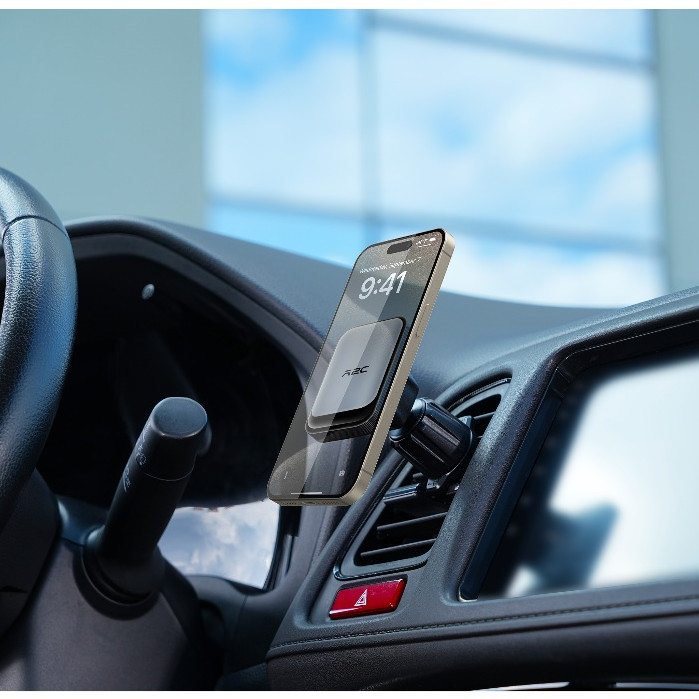 APPS2Car ที่วางโทรศัพท์แม่เหล็กสําหรับช่องระบายอากาศ 360° Rotation Car Mount One Hand Operation Gps 