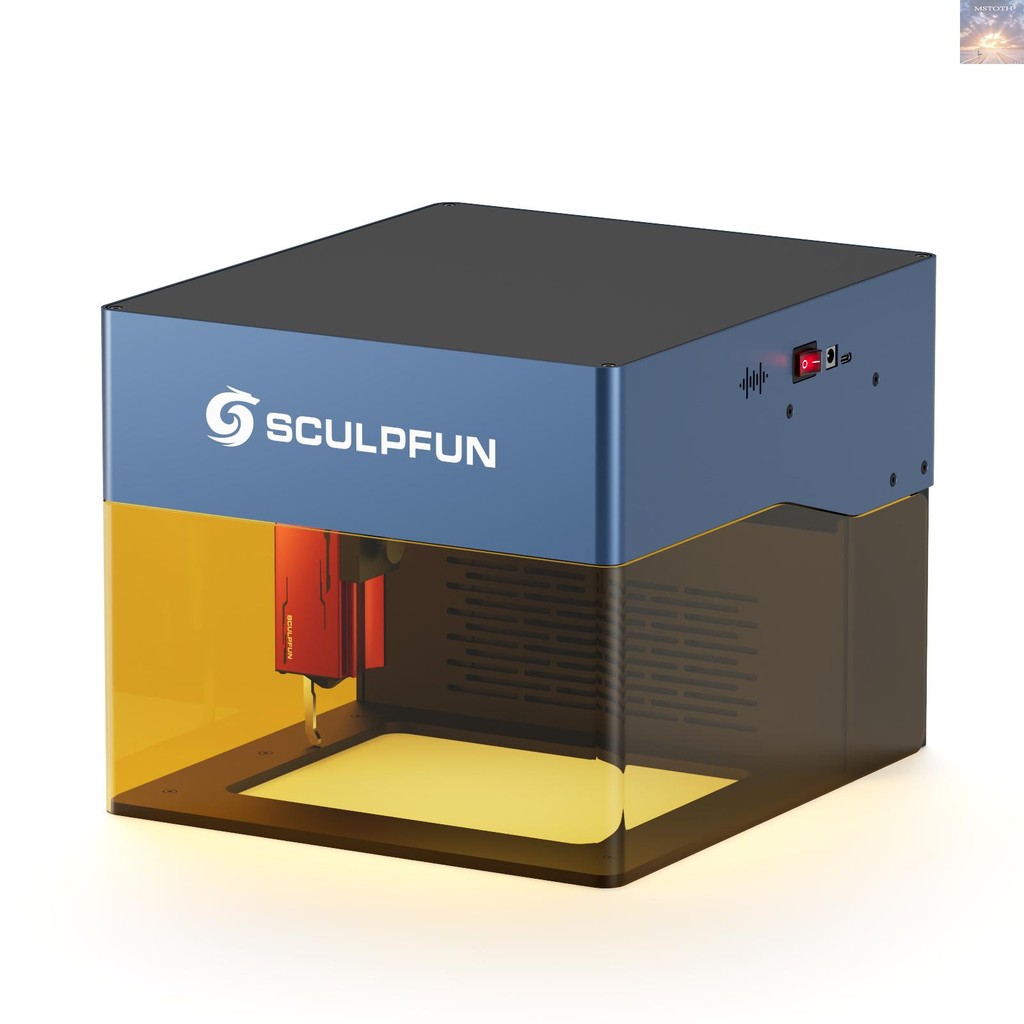 [โปรโมชั่น] Sculpfun iCube 3W Laserแกะสลักเครื่องแกะสลักเลเซอร์แบบพกพาพร้อมตัวกรองควันอุณหภูมิปลุก U
