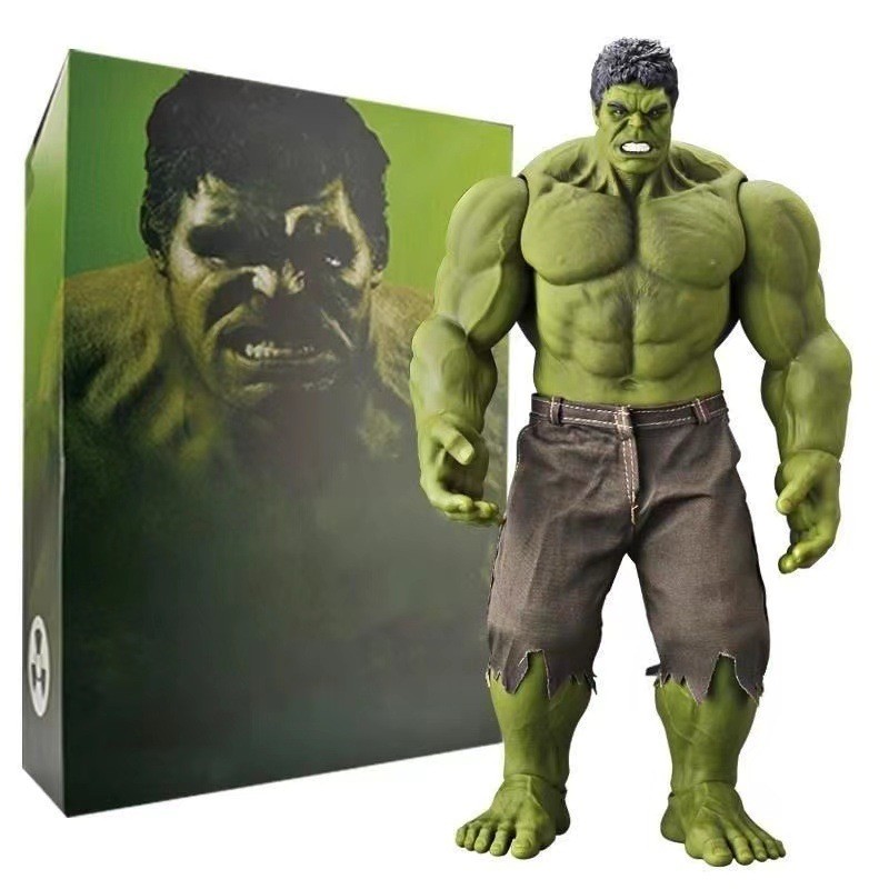 Avengers Hulk Hand-Made เครื่องประดับขนาดใหญ่ Joint Movable Iron Man ทีมอเมริกัน Anti-Hulk ของเล่นเครื่องประดับ