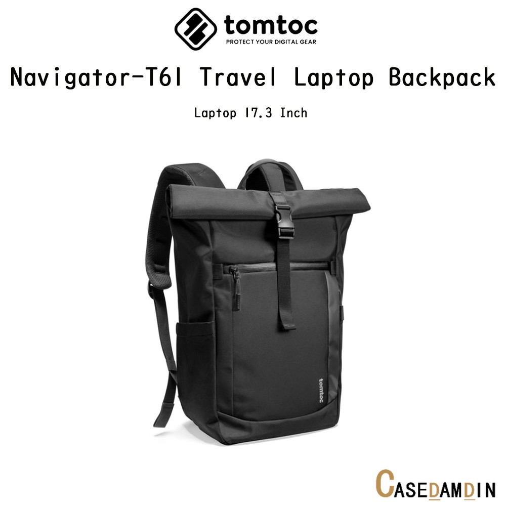TOMTOC Navigator-T61 Travel Laptop Backpack 25-30L กระเป๋าเป้สะพายหลังเกรดพรีเมี่ยม สำหรับ iPad/Macb