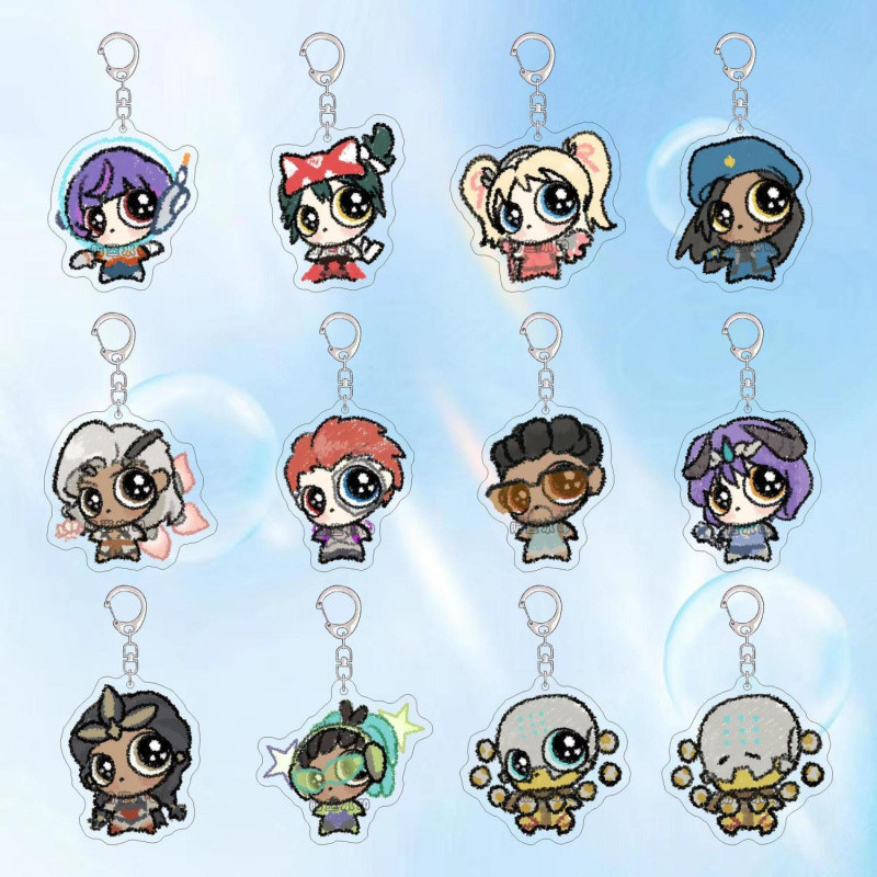 เกม Overwatch พวงกุญแจ OW DVA Gabriel Reeyes Reaper LúCio JunkRat JAMMYISON FAWKES คอสเพลย์รูปการ์ตู