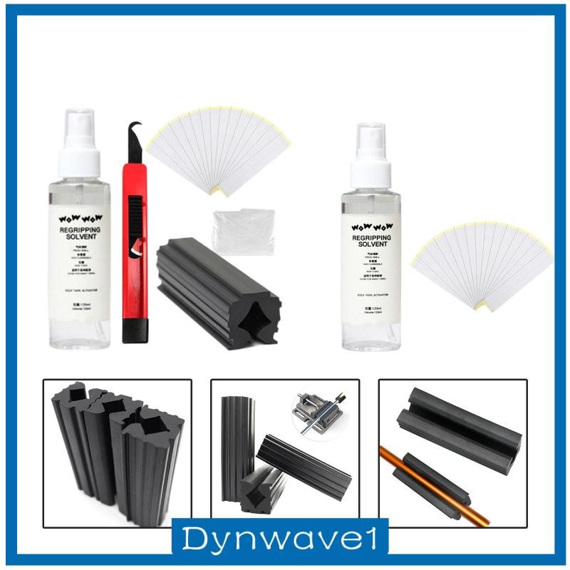 [Dynwave1] Golf Club Grip Kit Spray Solvent Professional Regripping Double Sided Sticky